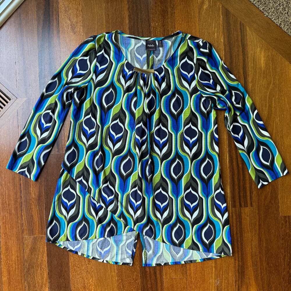 Rafaella "Peacock" Tunic Sz M
